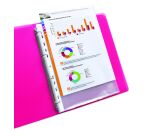 Lo de 100 pochettes perforées Oxford a4 polypro lisse 5/100éme incolore