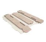 Corbeille à courrier écologique Unilux en pet recyclé stoll blanc beige 34 cm x23cm x6cm