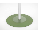 Portemanteau aurora blanc avec pateres et socle blanc / vert