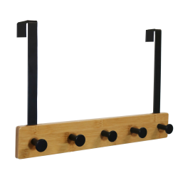 Patere de porte karako bamboo noir