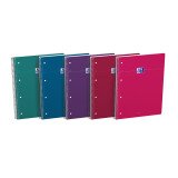 Cahier Oxford smart spirale 4 trous 230x297 160p optik p. ligne 7 assorti classique