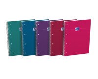 Cahier Oxford smart spirale 4 trous 230x297 160p optik p. ligne 7 assorti classique