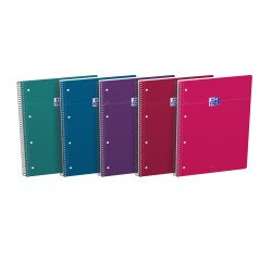 Cahier Oxford Smart Spirale 4 Trous 230X297 160P Optik P. Ligne 7 assorti classique