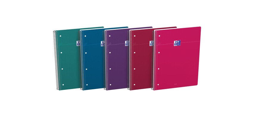 Cahier Oxford Smart Spirale 4 Trous 230X297 160P Optik P. Ligne 7 assorti classique