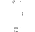 Lampadaire spoty Unilux prise europe blanc