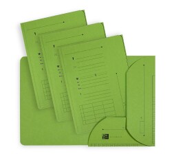 Lot de 25 sous dossier Oxford ultimate 2rabats a4 kraft vert
