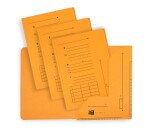 Lot de 25 sous dossier Oxford ultimate 2rabats a4 kraft jaune
