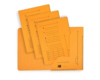 Lot de 25 sous dossier Oxford ultimate 2rabats a4 kraft jaune