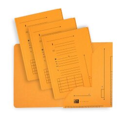 Lot de 25 sous dossier Oxford ultimate 2rabats a4 kraft jaune