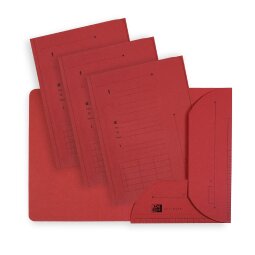 Lot de 25 sous dossier Oxford ultimate 2rabats a4 kraft rouge