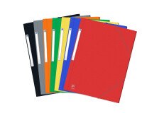 Chemise Oxford Eurofolio+ prestige A4 avec élastique couverture carte coloris assortis