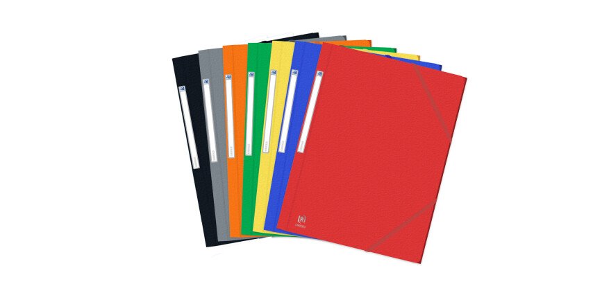 Chemise Oxford Eurofolio+ prestige A4 avec élastique couverture carte coloris assortis