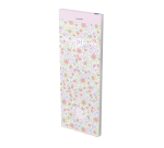 Bloc-notes Oxford shoPPing Flowers 7,4x21cm ligné 6mm 160 pages agrafées couverture carte coloris assortis
