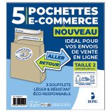 5 pochettes Bong e-commmerce 350x250x50 120g kraft
