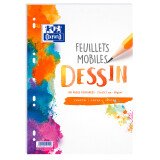 Feuilles simples Oxford dessins a4 réglure unie blanche 100 pages sous film