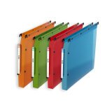 Boite de 10 dossier suspendu armoire Elba pp design a4 fond 30mm capacité 350 feuilles couverture polypro coloris assortis