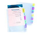 Pochettes a onglets personnalisables a4+ 6 positions polypro 8/100ème incolore