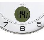 Pendule Unilux tempus gris métal