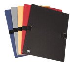 Chemise a sangle ext b bloc Oxford 24x32 papier toile assorti