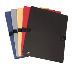 Chemise a sangle ext b bloc Oxford 24x32 papier toile assorti