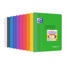 Cahier de travaux pratiques easybook Oxford agrafe 240x320 80pages seyes/uni assorti