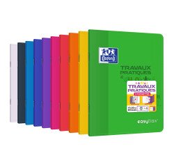 Cahier de travaux pratiques Easybook Oxford agrafe 170x220 80pages seyes/uni assorti