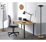 Lampadaire baly bamboo Unilux led prise europe noir