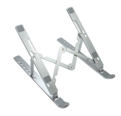 Support pc portable pliable ergo travel Unilux  gris métal