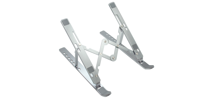 suPPort pc portable pliable ergo travel Unilux  gris métal