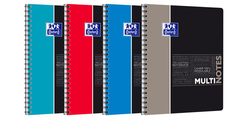 Multinotes Oxford Etudiant Integrale 4Trous 245X310 160P Optik P. Seyes+Tag Polypro Assorti