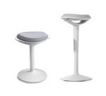 Tabouret ergonomique de bureau Unilux ergo boost blanc hauteur 55-70 cm