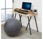 Siège ballon ergonomique Unilux diamètre 65 cm ergo sphere feutrine gris