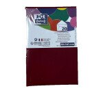 Lot de 20 enveloppes Oxford 90x140   gommee patte pointue de visite rouge