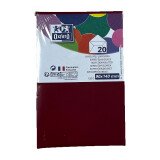 Lot de 20 enveloppes Oxford 90x140   gommee patte pointue de visite rouge