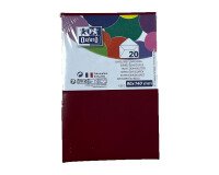 Lot de 20 enveloppes Oxford 90x140   gommee patte pointue de visite rouge