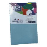 Lot de 20 enveloppes Oxford 90x140   gommee patte pointue de visite bleu ciel
