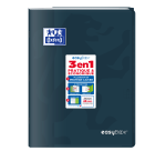 Cahier Easybook agrafe 240x320 48pages quadrillé 5/5 +marge assorti