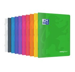 Cahier Easybook agrafe 240x320 48pages quadrillé 5/5 +marge assorti