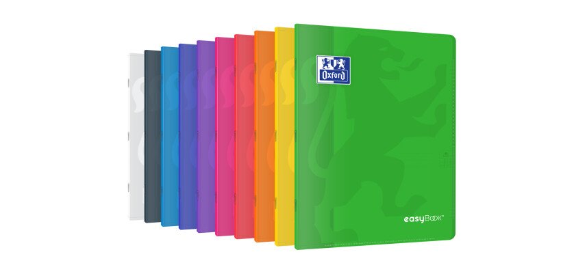 Cahier Easybook agrafe 240x320 48pages quadrillé 5/5 +marge assorti