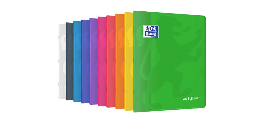 Cahier Easybook agrafe 240x320 48pages quadrillé 5/5 +marge assorti