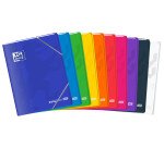 Cahier Easybook Oxford extra large agrafe 240x320 96pages seyes assorti