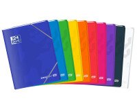 Cahier easybook Oxford extra large agrafe 240x320 96pages seyes assorti