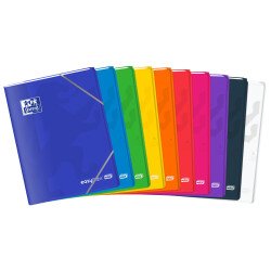 Cahier easybook Oxford extra large agrafe 240x320 96pages seyes assorti
