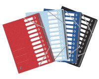 Trieur standard Oxford a4 12 positions couverture carte assortis