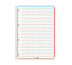 Etui de feulles simples Oxford serpodile perforees 210x297 100p seyes 2mm à carreaux