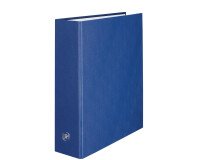 Classeur Oxford balacron a4xl dos 80mm 4 anneaux en d couverture carte rembordée en pvc bleu marine