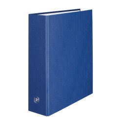 Classeur Oxford balacron a4xl dos 80mm 4 anneaux en d couverture carte rembordée en pvc bleu marine