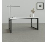 Lampe zenith à led gris métal