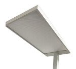 Lampadaire versus à led sur socle blanc