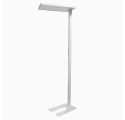 Lampadaire versus à led sur socle blanc